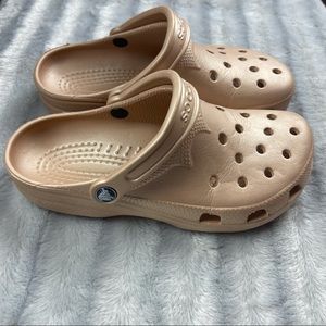 Champagne Crocs